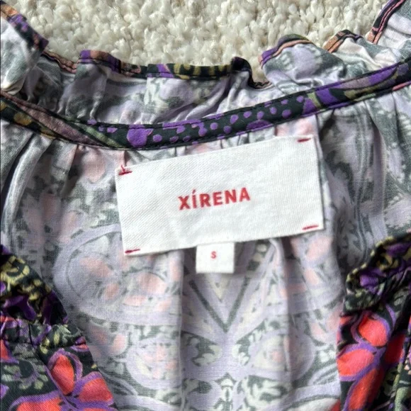 Xirena colorful puff sleeve Women's Top - Picture 3 of 5